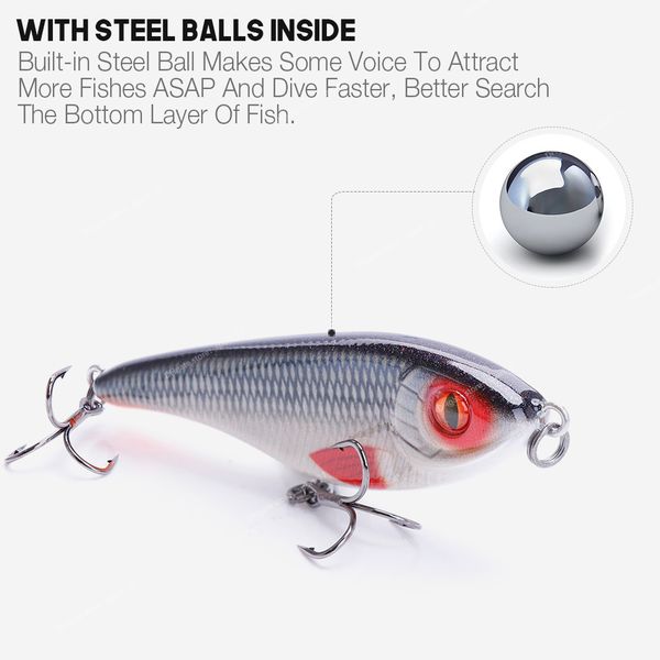9g/21g jerkbait sinking vib fishing lure hard artificial jerk bait pike fishing wobblers crankbait with origin hooks fishingfishing lures
9g/21g jerkbait sinking vib fishing lure hard artificial jerk bait pike fishing wobblers crankbait with origin hooks fishingfishing lures