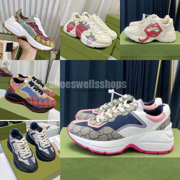 rhyton sneakers ladies shoe trainers luxury designer vintage chaussures fashion shoeswave mouth sneaker beige men women size 35-45, Black
rhyton sneakers ladies shoe trainers luxury designer vintage chaussures fashion shoeswave mouth sneaker beige men women size 35-45, Black