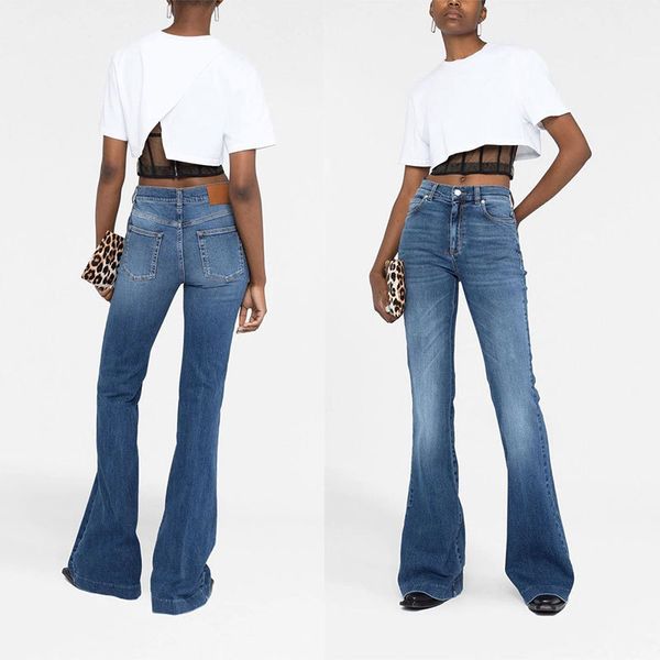 women's jeans 2023ss spring and summer women's highwaisted pure cotton elastic flared pants y2k fashion high street washed mopping, Blue
women's jeans 2023ss spring and summer women's highwaisted pure cotton elastic flared pants y2k fashion high street washed mopping, Blue
