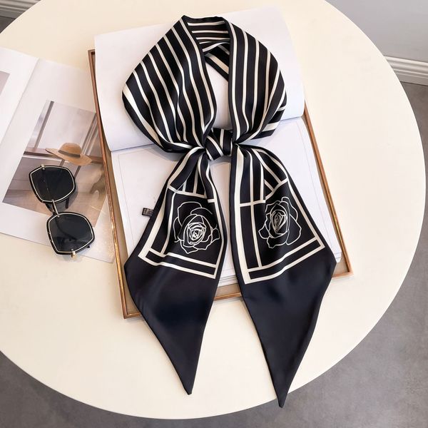 vintage silk scarf women double-sided tied ribbon narrow scarves hand bag narrow straps hair female 14x140cm, Blue;gray
vintage silk scarf women double-sided tied ribbon narrow scarves hand bag narrow straps hair female 14x140cm, Blue;gray