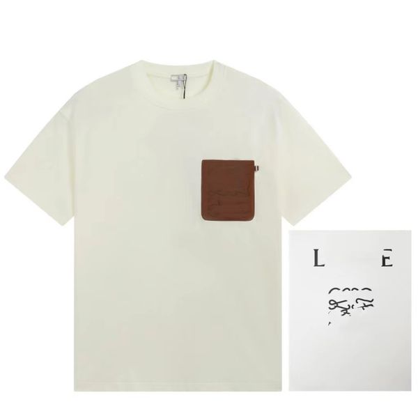mens t shirt brand designer europe and america high street luo leather logo pocket pure cotton round neck pullover short sleeve couple loose, White;black
mens t shirt brand designer europe and america high street luo leather logo pocket pure cotton round neck pullover short sleeve couple loose, White;black