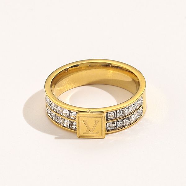 Fashion Gold Plated Letter L Brand Ring Jewelry for Women Wedding Gift 
Fashion Gold Plated Letter L Brand Ring Jewelry for Women Wedding Gift