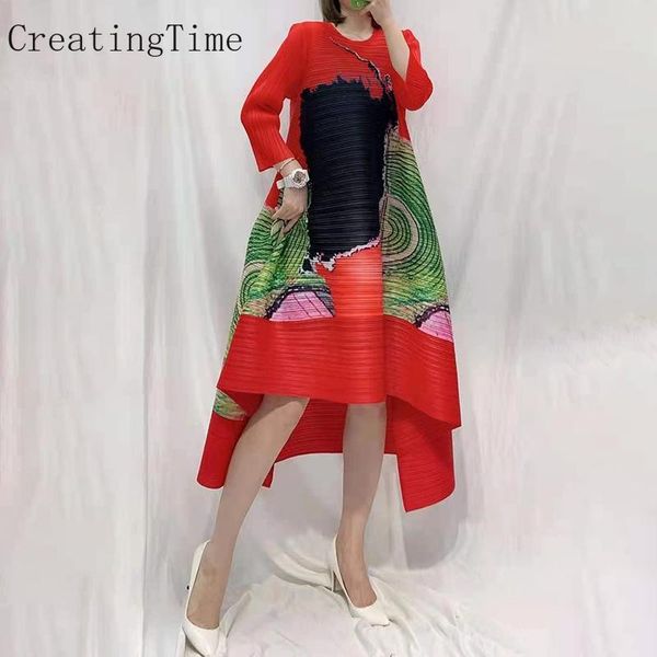 dresses vintage printed pleated dress women's 2022 autumn winter new fashion temperament casual loose women's long style vestidos, Black;gray
dresses vintage printed pleated dress women's 2022 autumn winter new fashion temperament casual loose women's long style vestidos, Black;gray
