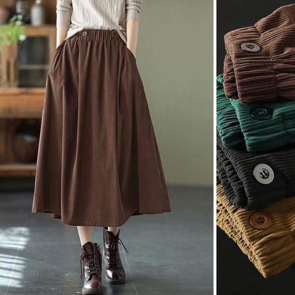 dresses skirts long for women fashion 2022 korean streetwear harajuku midi japanese style brown retro corduroy skirt elegant woman, Black;gray
dresses skirts long for women fashion 2022 korean streetwear harajuku midi japanese style brown retro corduroy skirt elegant woman, Black;gray