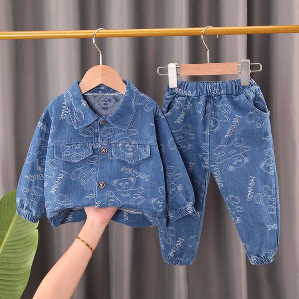 ienens 2pc kids denim clothes baby boys girls clothing sets coat and jeans outfits suits autumn wear 1-4 years children casual set p230418, White
ienens 2pc kids denim clothes baby boys girls clothing sets coat and jeans outfits suits autumn wear 1-4 years children casual set p230418, White