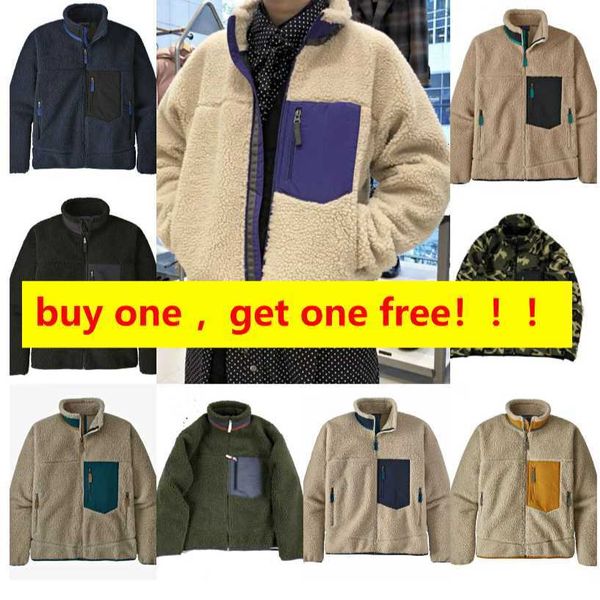 patagonias men fleece jacket classic retro mens thick warm down designer models lamb cashmere stand collar couple winter coats mx, Black;brown
patagonias men fleece jacket classic retro mens thick warm down designer models lamb cashmere stand collar couple winter coats mx, Black;brown