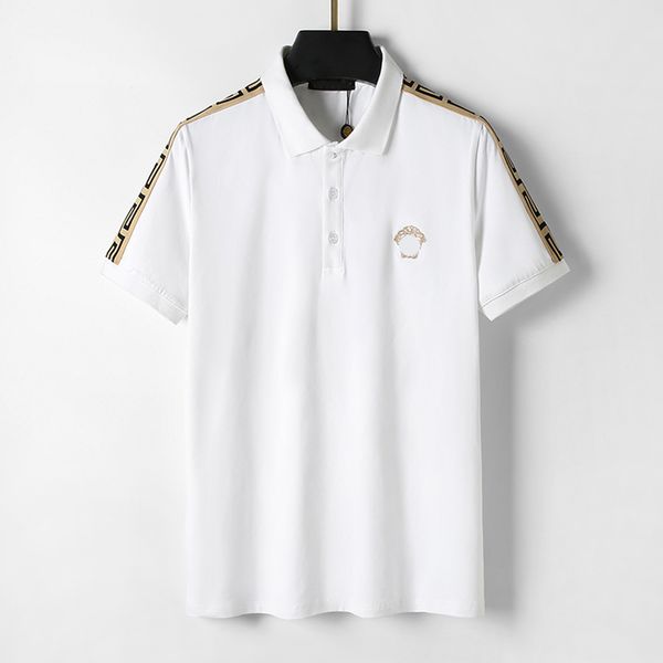 men's polo shirt t-shirt black and white head embroidery brand fashion business casual short sleeve 100% cotton premium breathable slim, White;black
men's polo shirt t-shirt black and white head embroidery brand fashion business casual short sleeve 100% cotton premium breathable slim, White;black