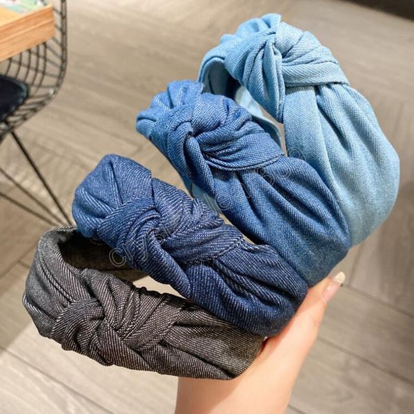 fashion hairband for women classic denim cloth headband center knot casual turban wide side hair accessories, Slivery;white
fashion hairband for women classic denim cloth headband center knot casual turban wide side hair accessories, Slivery;white