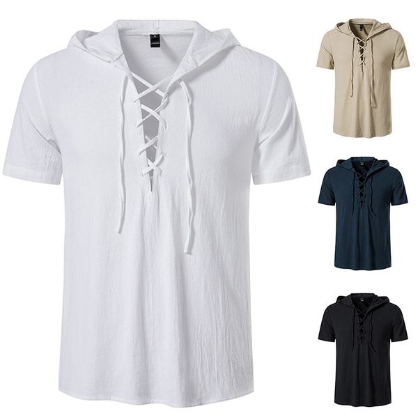 mens tshirts vneck shirts tshirt summer men shortsleeved hooded tshirt cotton and linen casual male tshirtviking shirt 230417, White;black
mens tshirts vneck shirts tshirt summer men shortsleeved hooded tshirt cotton and linen casual male tshirtviking shirt 230417, White;black