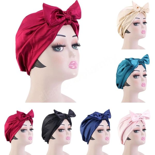 satin sleeping hat women elastic band bow double layer night sleep cap hair care bonnet nightcap bonnet turban hat solid, Blue;gray
satin sleeping hat women elastic band bow double layer night sleep cap hair care bonnet nightcap bonnet turban hat solid, Blue;gray