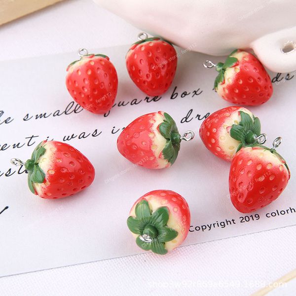 10pcs/pack big and small 3d strawberry fruit resin charms pendant earring diy fashion jewelry accessories fashion jewelrycharms, Silver
10pcs/pack big and small 3d strawberry fruit resin charms pendant earring diy fashion jewelry accessories fashion jewelrycharms, Silver
