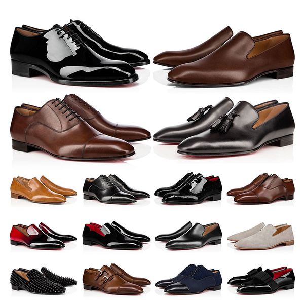 2023 mens dress shoes casual luxury designers genuine patent leather rivets red shoe flat men business party wedding oxfords, Black
2023 mens dress shoes casual luxury designers genuine patent leather rivets red shoe flat men business party wedding oxfords, Black