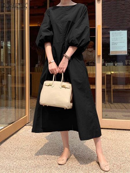 dress zanzea spring elegant puff sleeve aline women's dress casual solid work ol vestidos sundress female stylish party dresses 2022, White
dress zanzea spring elegant puff sleeve aline women's dress casual solid work ol vestidos sundress female stylish party dresses 2022, White