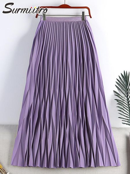 dresses surmiitro super quality 2022 summer korean fashion purple midi long wave pleated skirt women high waist a line skirt female, Black;gray
dresses surmiitro super quality 2022 summer korean fashion purple midi long wave pleated skirt women high waist a line skirt female, Black;gray