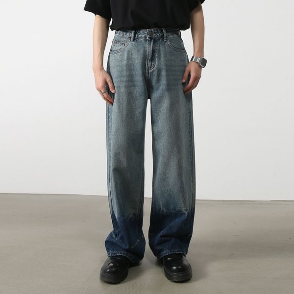 men's jeans 2023 male streetwear hip hop trousers men vintage wash color straight loose casual wide leg denim pants 230418, Blue
men's jeans 2023 male streetwear hip hop trousers men vintage wash color straight loose casual wide leg denim pants 230418, Blue