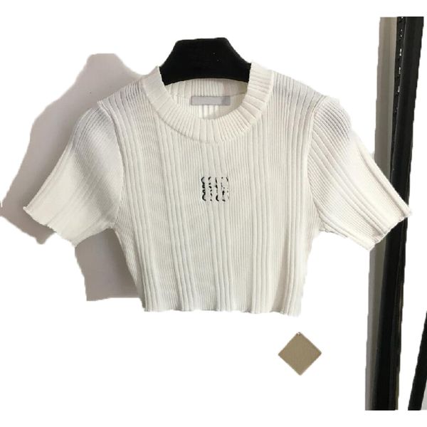 womens t shirt tee summer short sleeve sweater womens round neck knitting fashion style fashion letter embroidery short t-shirt knitted shir, White
womens t shirt tee summer short sleeve sweater womens round neck knitting fashion style fashion letter embroidery short t-shirt knitted shir, White