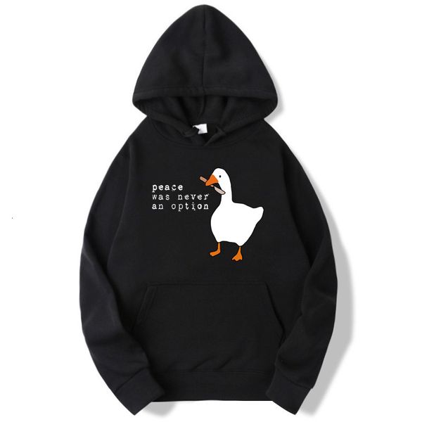 men's pants hoodies 2023 autumn winter sudadera hombre peace was never an option goose hoodie hooded for women sweatshirts 230418, Black
men's pants hoodies 2023 autumn winter sudadera hombre peace was never an option goose hoodie hooded for women sweatshirts 230418, Black