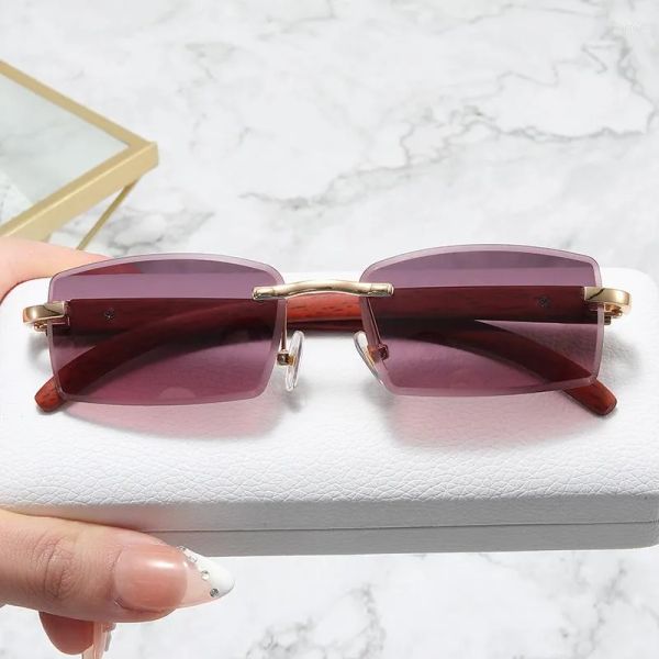 sunglasses rimless 2023 fashion women eyewear wood frame rectangle decorative exquisite driving men for summer, Black
sunglasses rimless 2023 fashion women eyewear wood frame rectangle decorative exquisite driving men for summer, Black