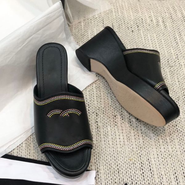 designer womens slippers sheepskin wedge platform heels sandals slip on slides slignbacks dress shoes ladies quilted texture muels girls fli, Black
designer womens slippers sheepskin wedge platform heels sandals slip on slides slignbacks dress shoes ladies quilted texture muels girls fli, Black