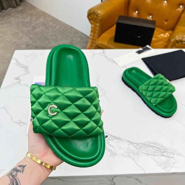 designers pool pillow mules slippers women sandal satin logo quilted leather slide flip flop sunset flats padded front strap slipper chanl p, Black
designers pool pillow mules slippers women sandal satin logo quilted leather slide flip flop sunset flats padded front strap slipper chanl p, Black