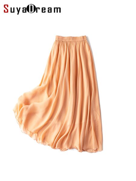 skirts suyadream long pleated skirt for woman 100%real silk two layers elastic waist chiffon skirts spring summer bottoms 230418, Black
skirts suyadream long pleated skirt for woman 100%real silk two layers elastic waist chiffon skirts spring summer bottoms 230418, Black