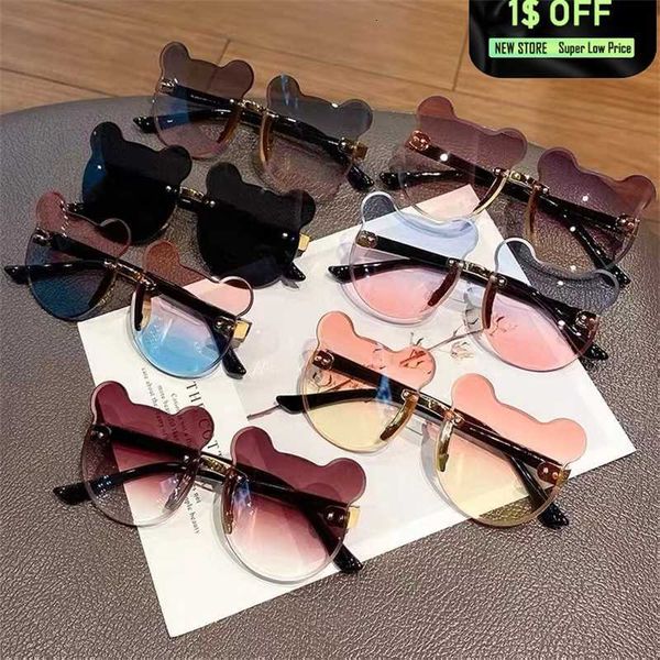 girls boys cute bear animal cartoon rimless sunglasses uv400 children retro round outdoor baby shade glasses eyewear, White;black
girls boys cute bear animal cartoon rimless sunglasses uv400 children retro round outdoor baby shade glasses eyewear, White;black