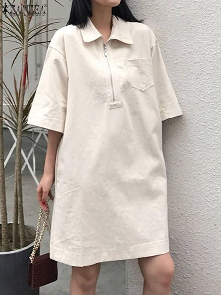 dresses zanzea casual retro solid dress women oversized h line robe 2022 summer lapel shirt dresses lady zipper up street knee vestidos, Black;gray
dresses zanzea casual retro solid dress women oversized h line robe 2022 summer lapel shirt dresses lady zipper up street knee vestidos, Black;gray