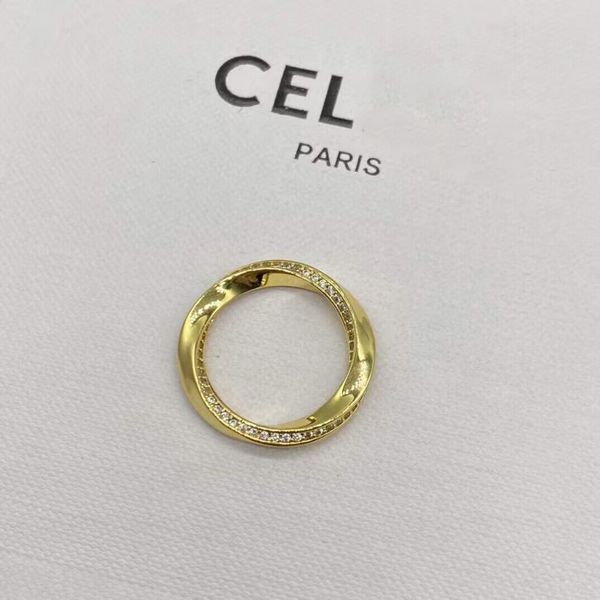 fashionable designer inlaid diamond band rings plain irregular minimalist ins design tail twist bague couple anello with box, Silver
fashionable designer inlaid diamond band rings plain irregular minimalist ins design tail twist bague couple anello with box, Silver