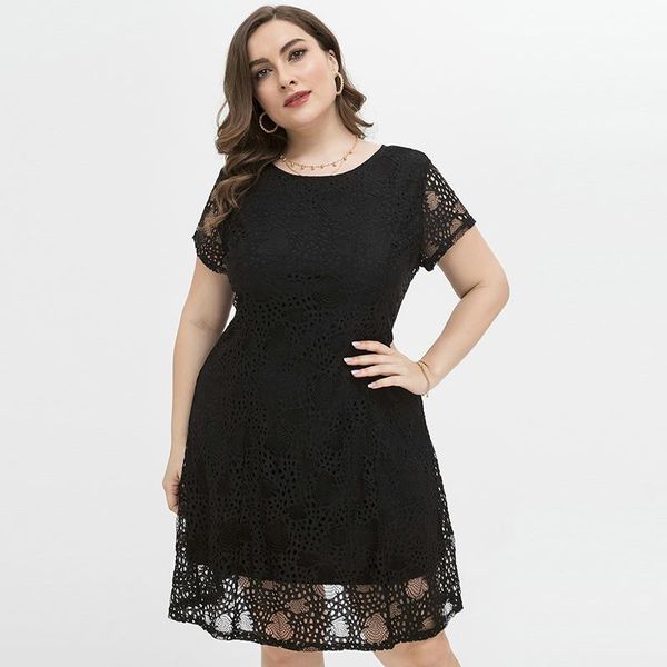 dresses 2022 new women plus size party dress solid black short sleeve larges big curve vneck clothes casual wear for female suits
dresses 2022 new women plus size party dress solid black short sleeve larges big curve vneck clothes casual wear for female suits