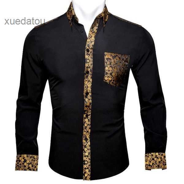 men's dress shirts barry.wang black solid blue floral splicing men long sleeve casual soft for designer fit shirt bcy-0302 3 filh, White;black
men's dress shirts barry.wang black solid blue floral splicing men long sleeve casual soft for designer fit shirt bcy-0302 3 filh, White;black