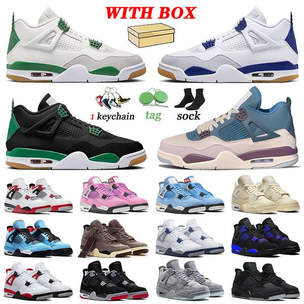 2023 jumpman 4 basketball shoes with box sb pine green black cat fire red university pink blue sail thunder bred canvas white cement 4s snea, White;red
2023 jumpman 4 basketball shoes with box sb pine green black cat fire red university pink blue sail thunder bred canvas white cement 4s snea, White;red