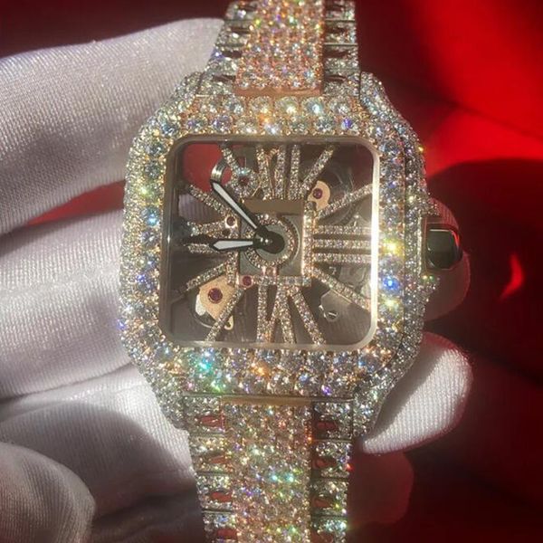 2023 new 5 styles new skeleton vvs moissanite watch iced out wristwatch pass diamonds test eta luxury sapphire watches silver automatic iced, Slivery;brown
2023 new 5 styles new skeleton vvs moissanite watch iced out wristwatch pass diamonds test eta luxury sapphire watches silver automatic iced, Slivery;brown