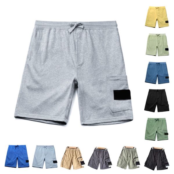 

men's summer designer stone mens cotton sweatpants casual stones short pant hip hop multicolor trendy shorts loose sweatpants m-xxl man, White;black