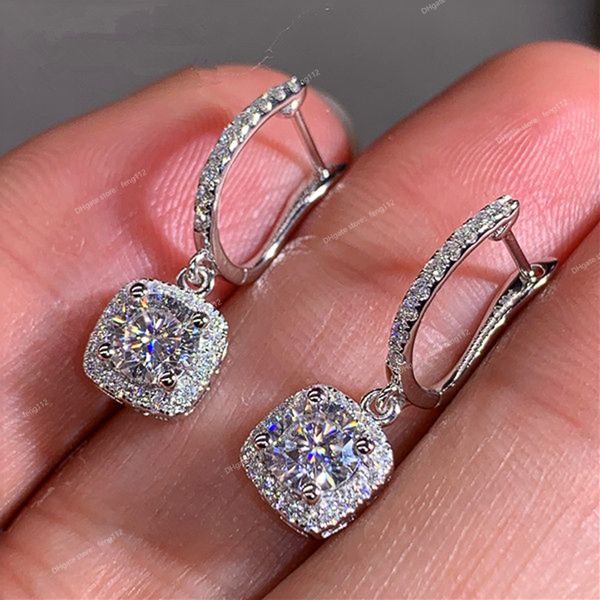 new trendy square shape drop earrings brilliant bridal engagement wedding jewelry elegant female dangle earring nice gift earringsdangle ear, Silver
new trendy square shape drop earrings brilliant bridal engagement wedding jewelry elegant female dangle earring nice gift earringsdangle ear, Silver
