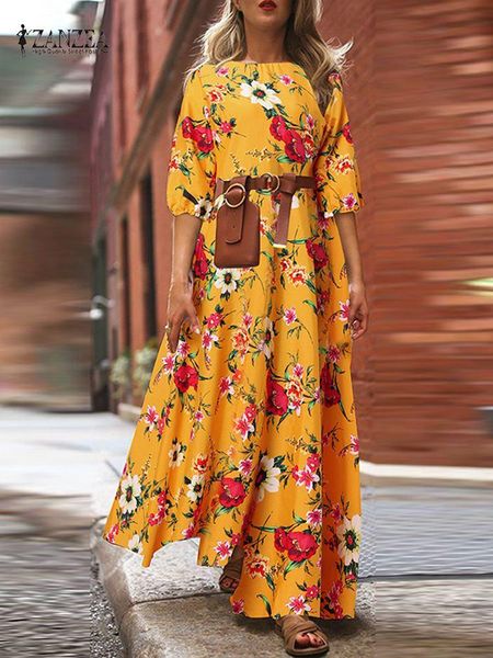 dresses 2022 zanzea summer women bohemian floral printed maxi dress beach long vestidos kaftan half sleeve holiday sundress robe femme, Black;gray
dresses 2022 zanzea summer women bohemian floral printed maxi dress beach long vestidos kaftan half sleeve holiday sundress robe femme, Black;gray