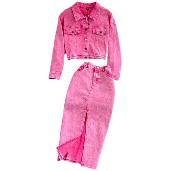 dresses new arrival autumn women short denim jacket+high waist package hip split two piece sets, White;black
dresses new arrival autumn women short denim jacket+high waist package hip split two piece sets, White;black