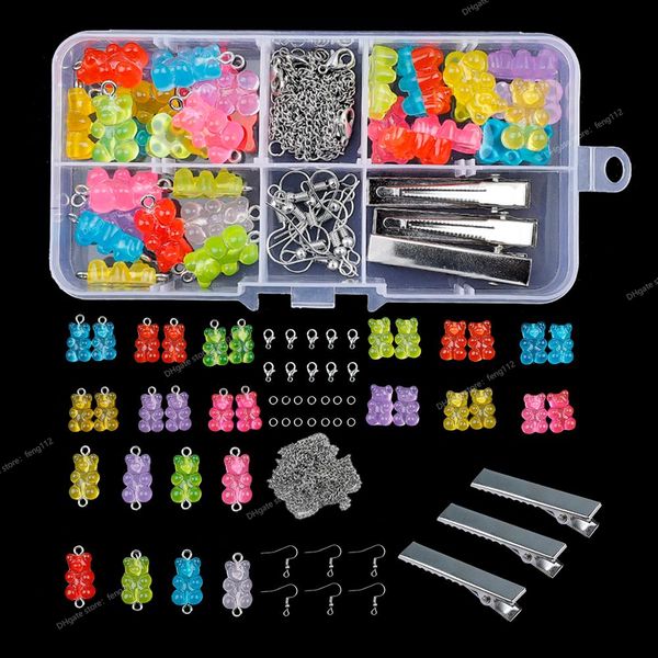 diy earrings kit bear charms necklace pendant lobster clasp jump rings earring hook hair clip for jewelry making bracelet set jewelry making, Blue;slivery
diy earrings kit bear charms necklace pendant lobster clasp jump rings earring hook hair clip for jewelry making bracelet set jewelry making, Blue;slivery