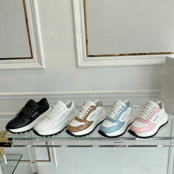 designer thick bottom platform sneakers genuine leather lace up round head casual shoes saw outsole black/white with box no408
designer thick bottom platform sneakers genuine leather lace up round head casual shoes saw outsole black/white with box no408