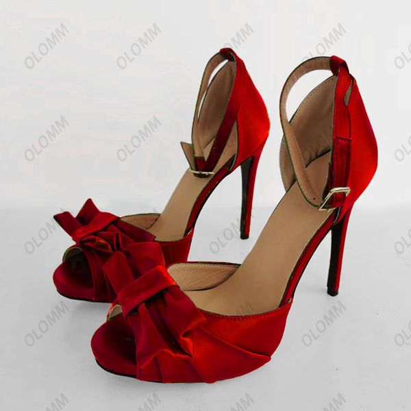olomm handmade women ankle strap sandals satin butterfly knot stiletto heels round toe green red blue dress shoes size 35 47 52, Black
olomm handmade women ankle strap sandals satin butterfly knot stiletto heels round toe green red blue dress shoes size 35 47 52, Black