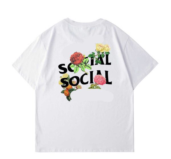 sports and leisure t shirts summer men's flowers embellished with letters printed tee anti social club street all-match cute tshirt 89e, White;black
sports and leisure t shirts summer men's flowers embellished with letters printed tee anti social club street all-match cute tshirt 89e, White;black