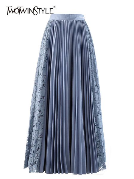 dresses twotwinstyle korean fashion pleated skirt for women high waist loose lace panel ruched solid midi skirts female summer clothing, White;black
dresses twotwinstyle korean fashion pleated skirt for women high waist loose lace panel ruched solid midi skirts female summer clothing, White;black