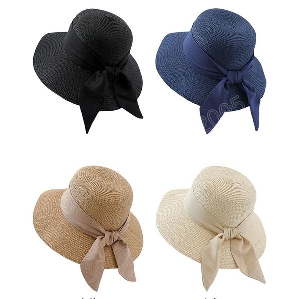 women's wide brim ribbon beach hat ladies summer outdoor bucket hat breathable sun hats fashionable straw hat foldable, Blue;gray
women's wide brim ribbon beach hat ladies summer outdoor bucket hat breathable sun hats fashionable straw hat foldable, Blue;gray