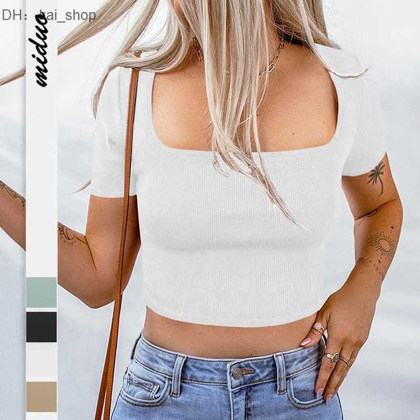 t-shirt summer new square neck thread knitted ultra short slim fit open umbilical sleeve1, White
t-shirt summer new square neck thread knitted ultra short slim fit open umbilical sleeve1, White