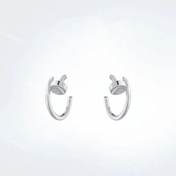 luxury designer gold earrings, women's nail earrings, high-end 18k gold jewelry, holiday gifts, small diamond earrings with box, White
luxury designer gold earrings, women's nail earrings, high-end 18k gold jewelry, holiday gifts, small diamond earrings with box, White
