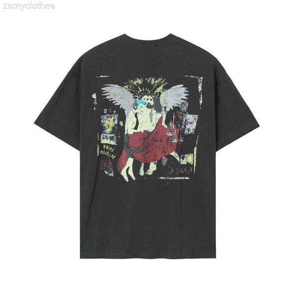 men's t-shirts saint michael 23ss men women t shirt jesus saved the world washed distress vintage hip hop high street casual oversized, White;black
men's t-shirts saint michael 23ss men women t shirt jesus saved the world washed distress vintage hip hop high street casual oversized, White;black
