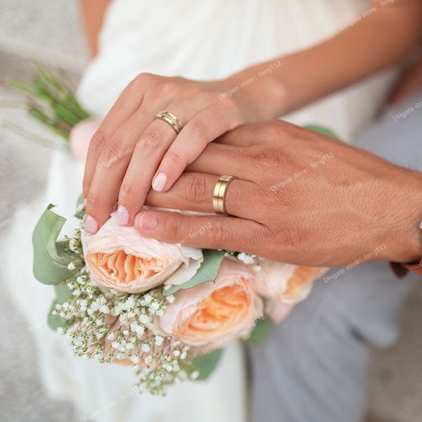 trendy wedding bands rings for women / men love gift gold-color stainless steel cz promise couple jewelry fashion jewelryrings jewelry acces, Golden;silver
trendy wedding bands rings for women / men love gift gold-color stainless steel cz promise couple jewelry fashion jewelryrings jewelry acces, Golden;silver