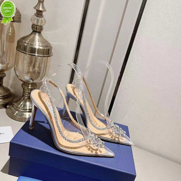 designer sandals fashion shoes aquazzura seduction crystal 105mm pumps high heel silver leather clear pvc sandals, Black
designer sandals fashion shoes aquazzura seduction crystal 105mm pumps high heel silver leather clear pvc sandals, Black