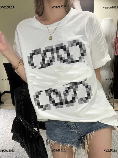 luxury women's t-shirt designer pixel pattern tees round neck short sleeves t shirt size s-l summer fashion top, White
luxury women's t-shirt designer pixel pattern tees round neck short sleeves t shirt size s-l summer fashion top, White
