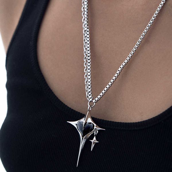 pendant necklaces cross structure enamel heart necklace star pendant y2k punk cool neck jewelry for egirls black metal tassel fashion access, Silver
pendant necklaces cross structure enamel heart necklace star pendant y2k punk cool neck jewelry for egirls black metal tassel fashion access, Silver