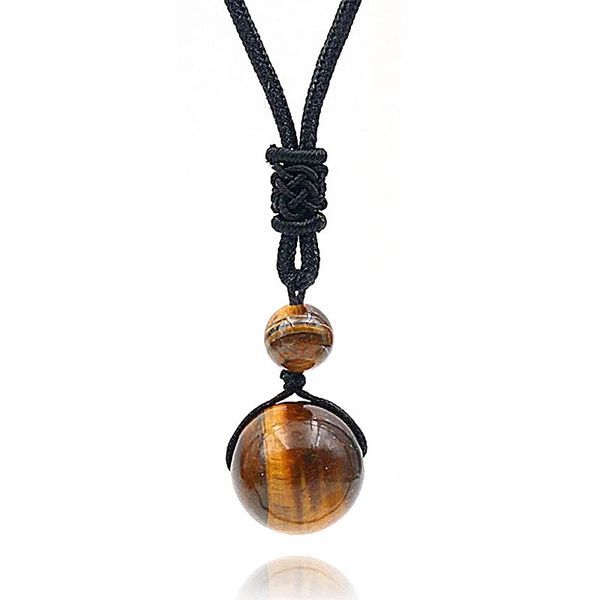 tiger eye stone pendant necklaces for women rope chain round obsidian retro vintage party daily fashion jewelry, Silver
tiger eye stone pendant necklaces for women rope chain round obsidian retro vintage party daily fashion jewelry, Silver
